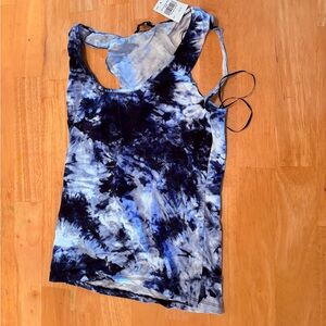 Blue Tie-Dye Women's Top